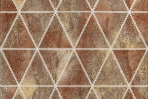 Панель стеновая 3D 700х770х4мм ромбы коричневые винтаж (D) SW-00002007