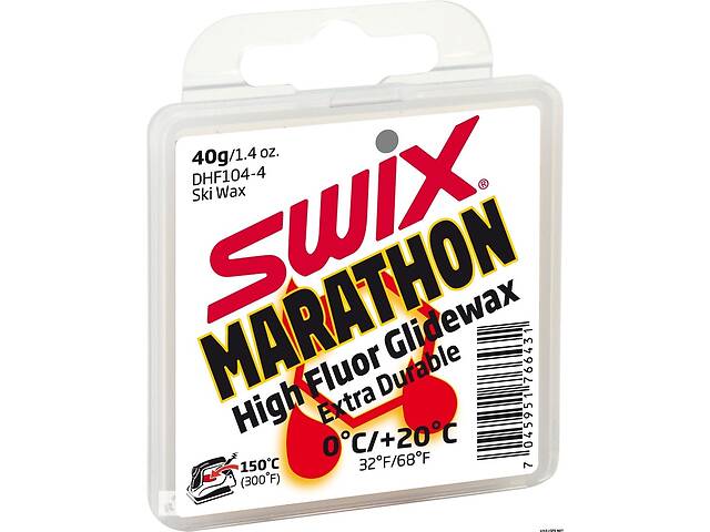 Парафин Swix DHF104 Marathon white 0С til +20C 40g (1052-DHF104-4)