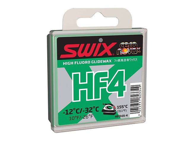 Парафин Swix HF4X Green -12 °C/-32 °C 40g (1052-HF04X-4)