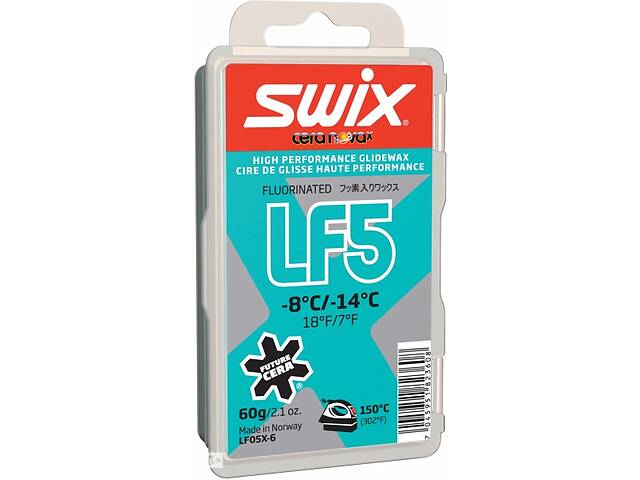 Парафин Swix LF5X Turquoise -8 °C/-14°C 60g (1052-LF05X-6)