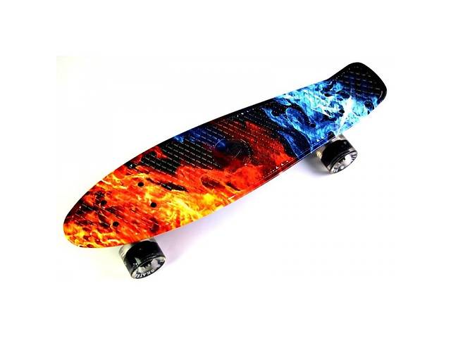 Penny Board 'Fish' Fire and Ice