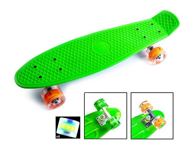 Penny Board Green Светящиеся колеса