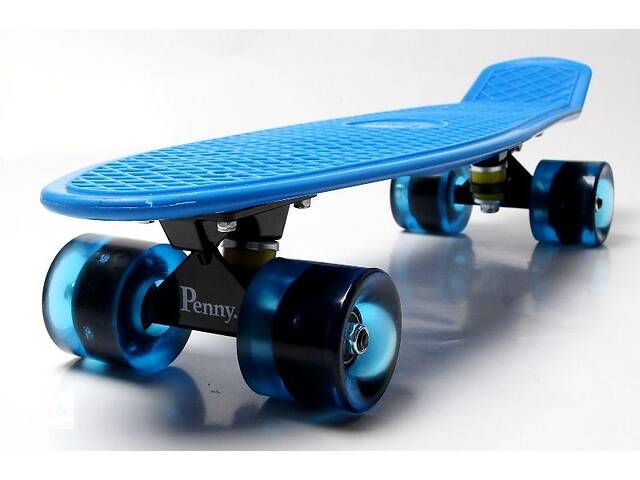 Пенниборд Penny Board с подсветкой Blue