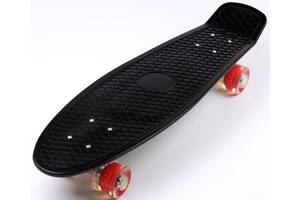 Пенниборд (Penny Board) с подсветкой Nickel 27 Black