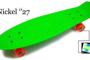 Пенниборд (Penny Board) с подсветкой Nickel 27 Green