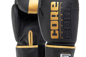 Перчатки боксерские BO-8540 Core 12oz Черно-золотой (37568006)