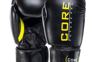 Перчатки боксерские BO-8541 Core 8oz Черно-салатовый (37568007)