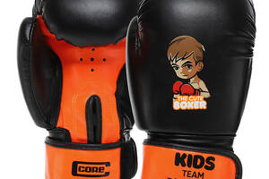 Перчатки боксерские BO-8543 Core 2oz Черно-оранжевый (37568005)