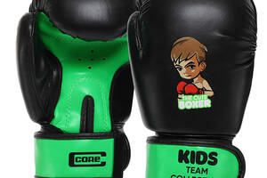 Перчатки боксерские BO-8543 Core 2oz Черно-салатовый (37568005)
