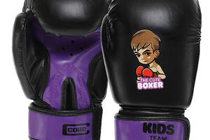 Перчатки боксерские BO-8543 Core 4oz Черно-фиолетовый (37568005)