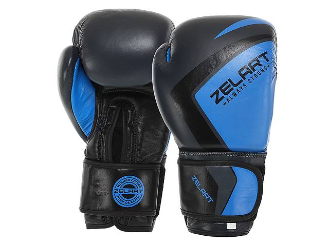 Перчатки боксерские Contender 2.0 VL-8202 Zelart 10oz Серо-голубой (37429389)