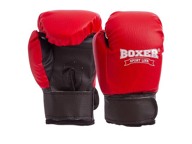 Перчатки боксерские детские BOXER 2026 4 Красный