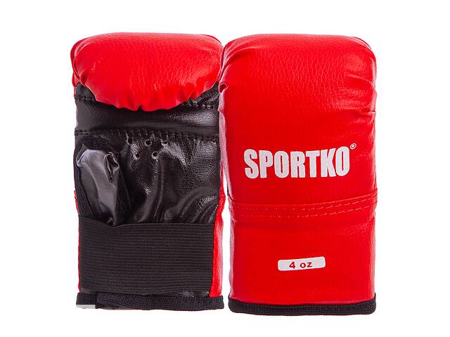 Перчатки боксерские детские SPORTKO PD-2-B 6 Красный