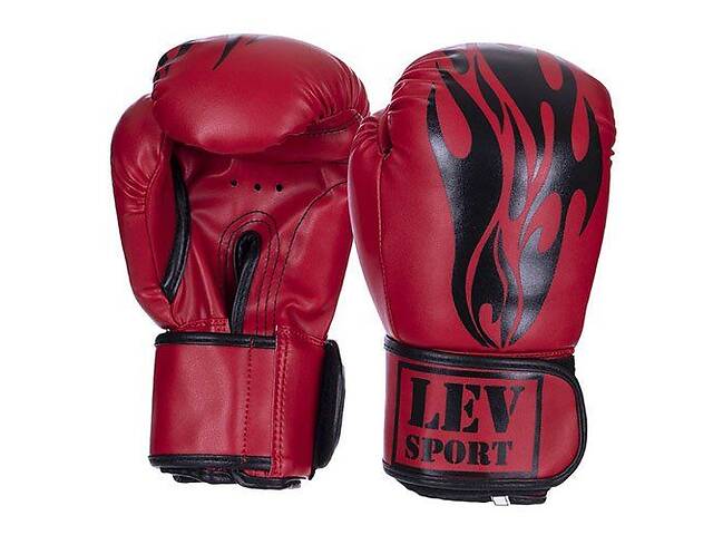 Перчатки боксерские Класс LV-2958 Lev Sport 10oz Красный (37423032)