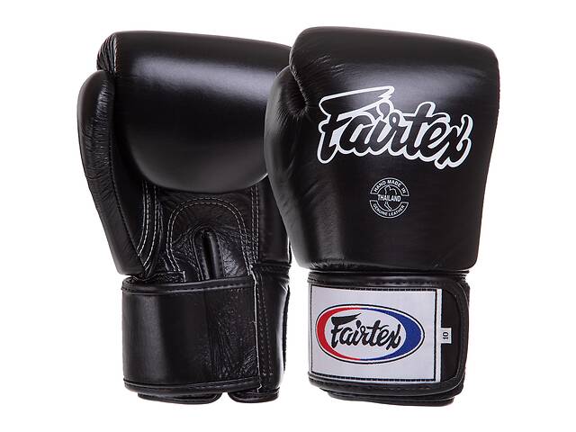 Перчатки боксерские кожаные FAIRTEX BGV1 10 унций Черный