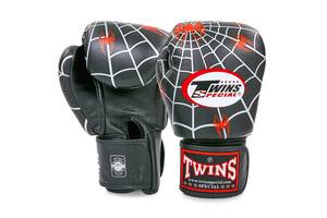 Перчатки боксерские кожаные TWINS FBGVL3-8C 10 унций черный