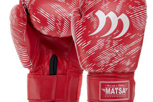 Перчатки боксерские MA-7762 Matsa 12oz Красный (37240045)