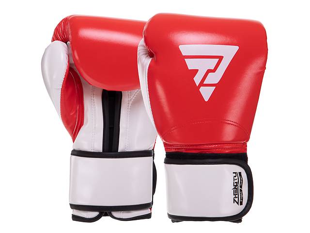 Перчатки боксерские Power Fitness BO-3781 12 унций Красный-белый