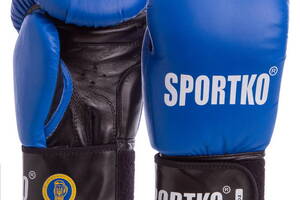 Перчатки боксерские SPORTKO UR SP-4705 10 Синий