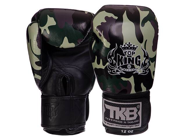 Перчатки боксерские TOP KING Empower Camouflage TKBGEM-03 10 Камуфляж зеленый