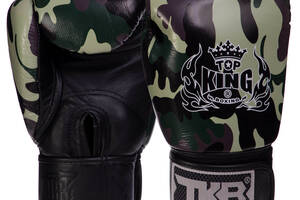 Перчатки боксерские TOP KING Empower Camouflage TKBGEM-03 14 Камуфляж серый