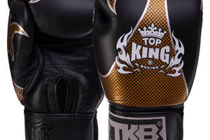 Перчатки боксерские TOP KING Empower TKBGEM-01 10 Черный-золотой
