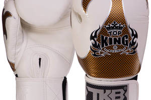 Перчатки боксерские TOP KING Empower TKBGEM-01 12 Белый-золотой