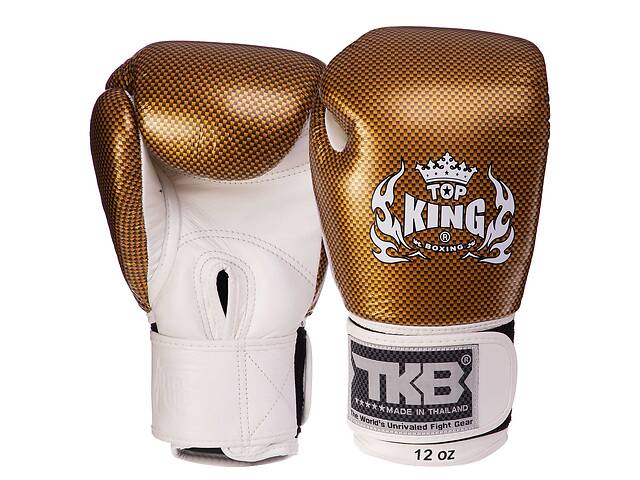 Перчатки боксерские TOP KING Super Snake TKBGEM-02 8 Белый-золотой
