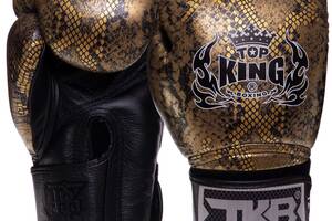 Перчатки боксерские TOP KING Super Snake TKBGSS-02 18 Черный-золотой