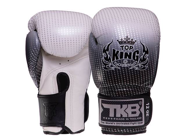Перчатки боксерские TOP KING Super Star TKBGSS-01 10 Черный-серебряный