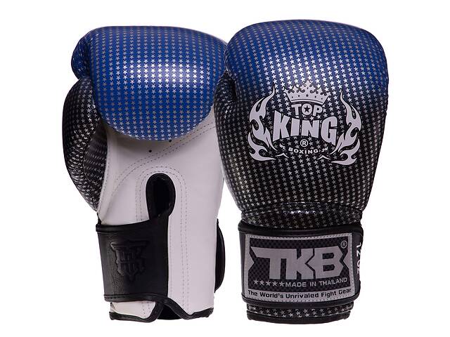 Перчатки боксерские TOP KING Super Star TKBGSS-01 10 Черный-синий