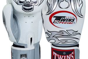 Перчатки боксерские TWINS FBGVL3-31 12 Белый-серебряный