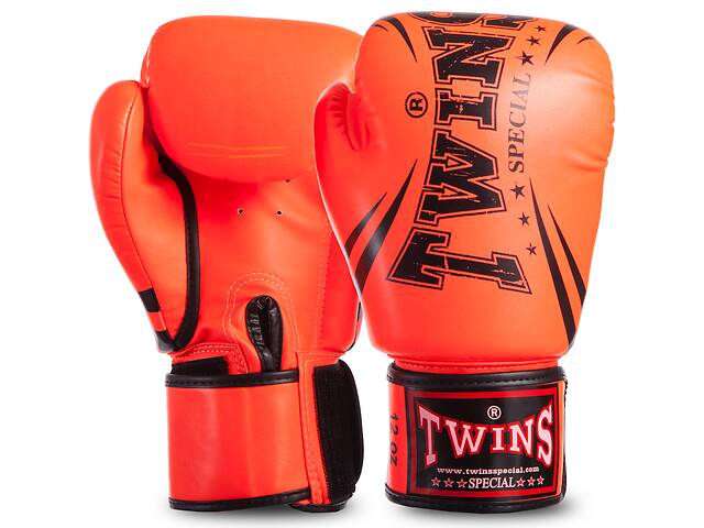 Перчатки боксерские TWINS FBGVSD3-TW6 12 Темно-Оранжевый