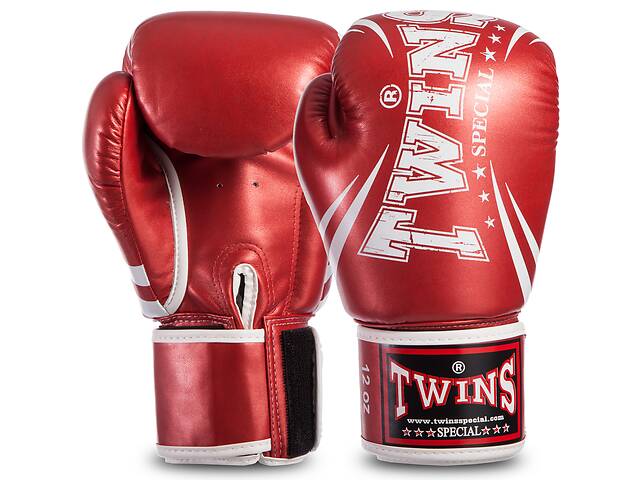 Перчатки боксерские TWINS FBGVSD3-TW6 14 Красный металлик