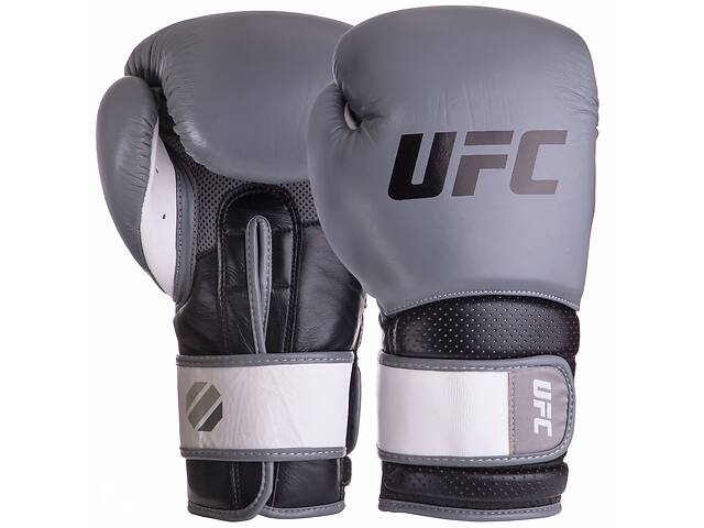Перчатки боксерские UFC PRO Training UHK-69994 14 Серый-черный