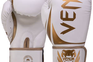 Перчатки боксерские VENUM CHALLENGER VN0661 10 Белый-золотой