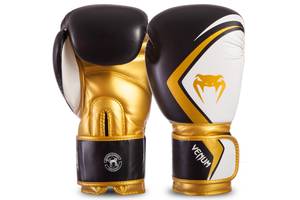 Перчатки боксерские VENUM CONTENDER 2.0 VENUM-03540 14 Черный-Белый-золотой