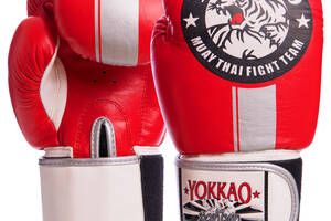 Перчатки боксерские YOKKAO YK016 10 Красный-серый