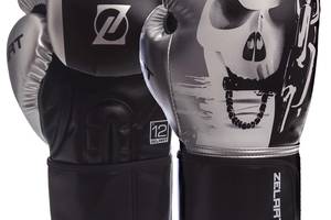 Перчатки боксерские ZELART BO-1315 12 Черный-Белый