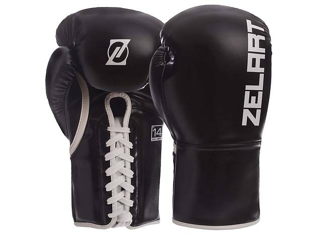 Перчатки боксерские ZELART BO-1348 10 Черный