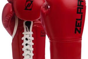 Перчатки боксерские ZELART BO-1348 10 Красный