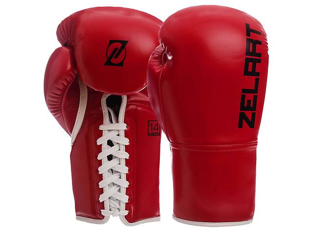 Перчатки боксерские ZELART BO-1348 10 Красный
