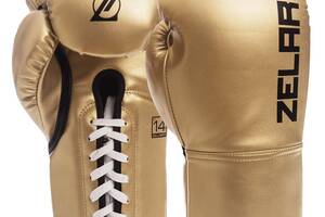 Перчатки боксерские ZELART BO-1348 12 Золотой