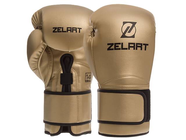 Перчатки боксерские ZELART BO-1391 10 Золотой