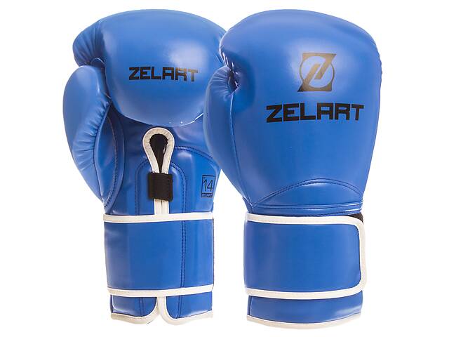 Перчатки боксерские ZELART BO-1391 12 Синий
