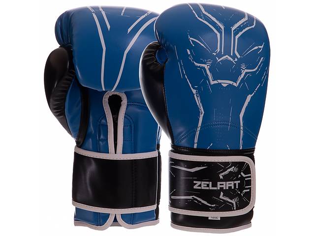 Перчатки боксерские Zelart BO-2889 10 Синий