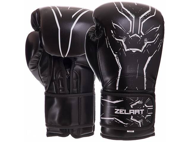 Перчатки боксерские Zelart BO-2889 12 Черный