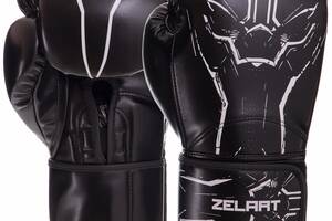 Перчатки боксерские Zelart BO-2889 14 Черный