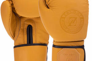 Перчатки боксерские Zelart VL-3074 10 унций Желтый