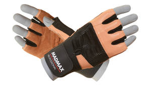 Перчатки для фитнеса MadMax MFG-269 Professional Brown S